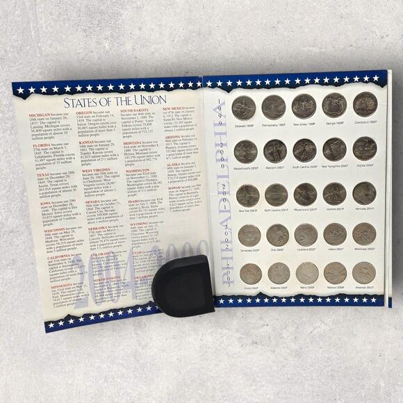 US Mint 50 State Quarters 1999-2008 Completed Folder - Picture 8 of 8
